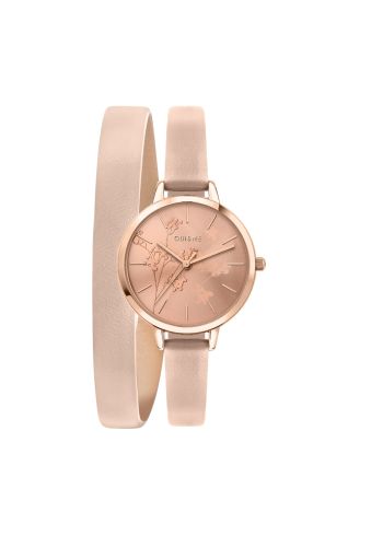 Oui & Me Amourette Pink Leather w/Rose Gold Dial
